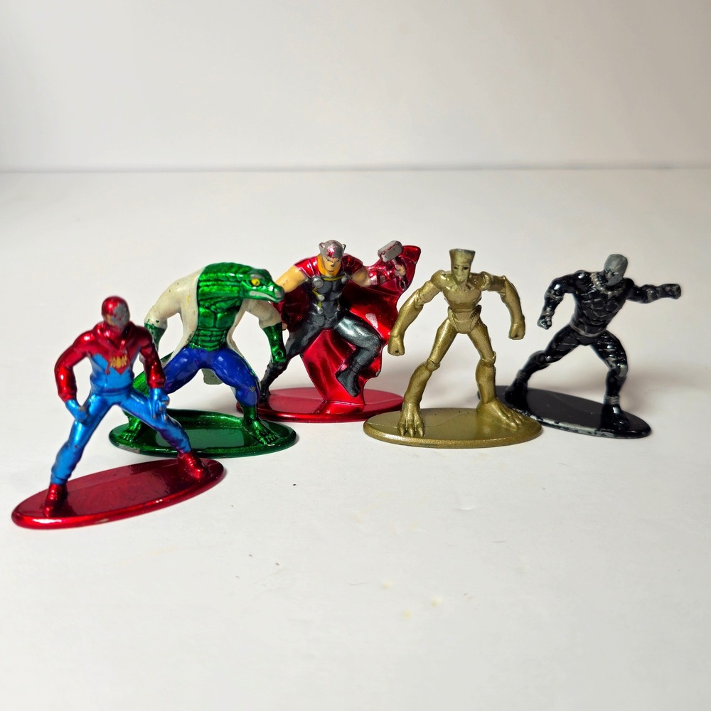 Marvel Jada Toys Nano Metalfigs Set of 5 Multicolor Good Die-Cast Figures